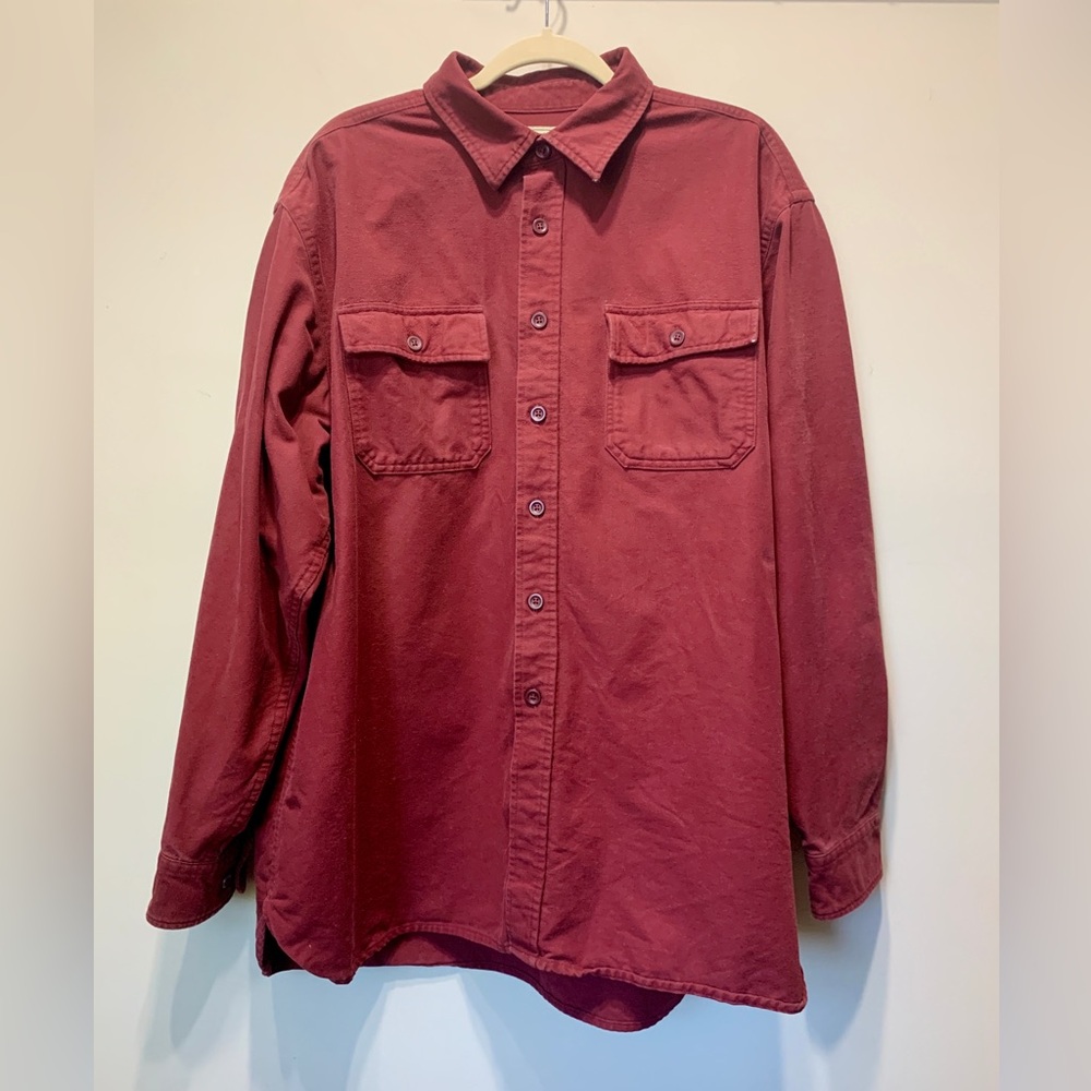 Vintage LL Bean thick men’s button down shirt